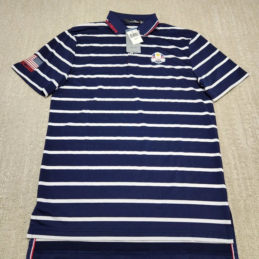 Ralph Lauren RLX Polo Shirt Men Small Ryder Cup Team Issued Player 2018 Tour NEW